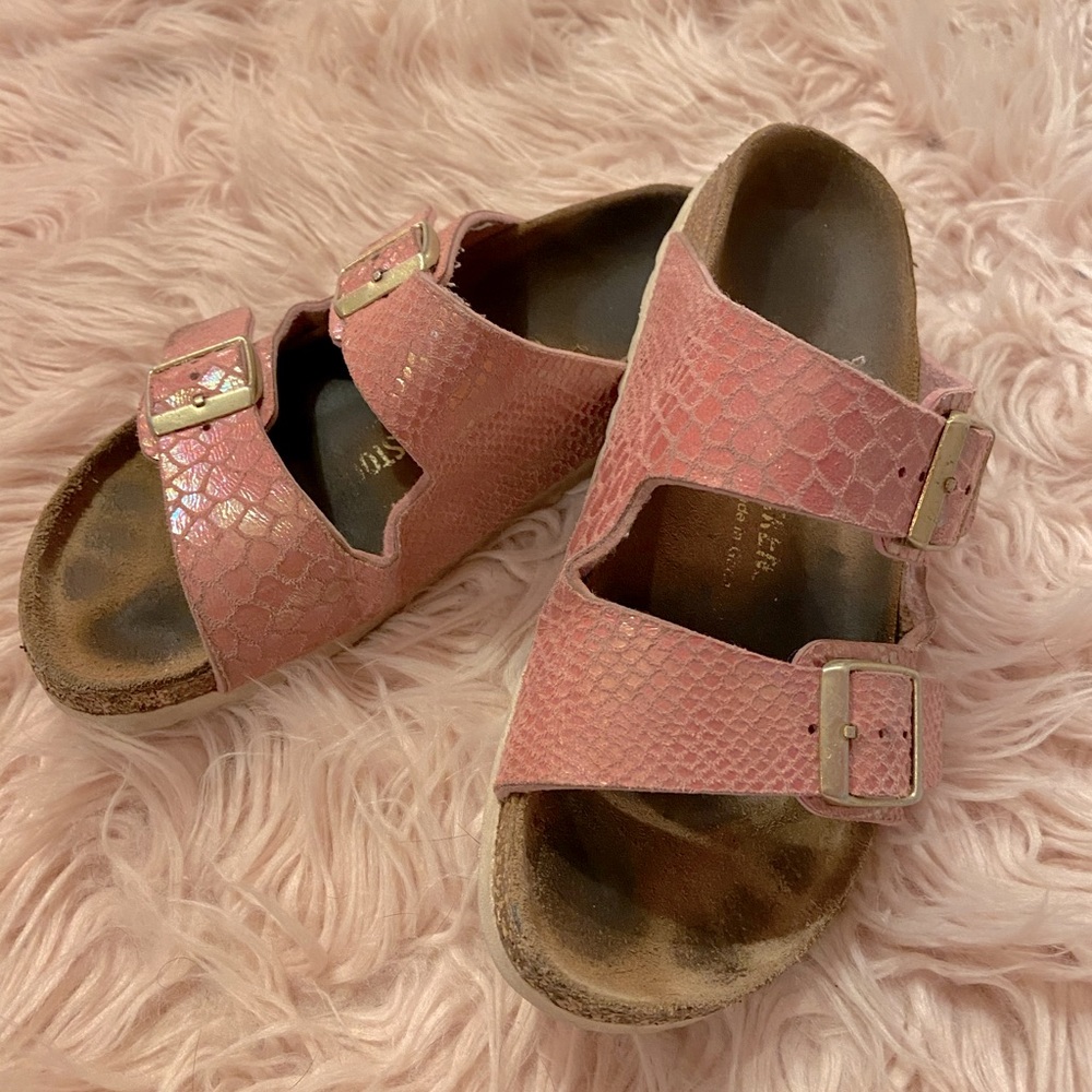Shimmer Baby Pink Snake Print BIRKENSTOCK💖 🐍